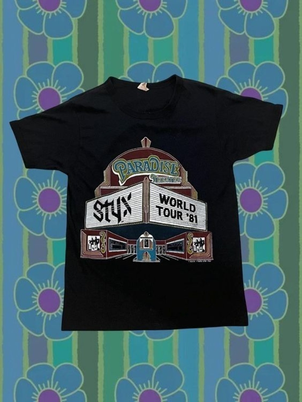 1981 Styx Paradise Theatre World Tour T-shirt